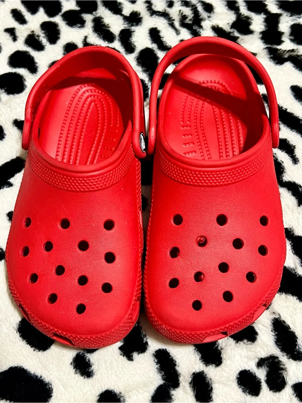 New Kids Red Crocs - US J3